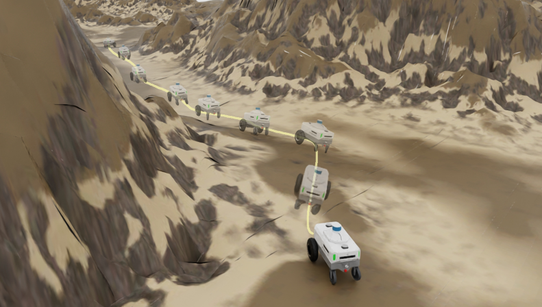 Robot navigation in complex environment